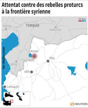 Attentat contre des rebelles proturcs a la frontiere syrienne