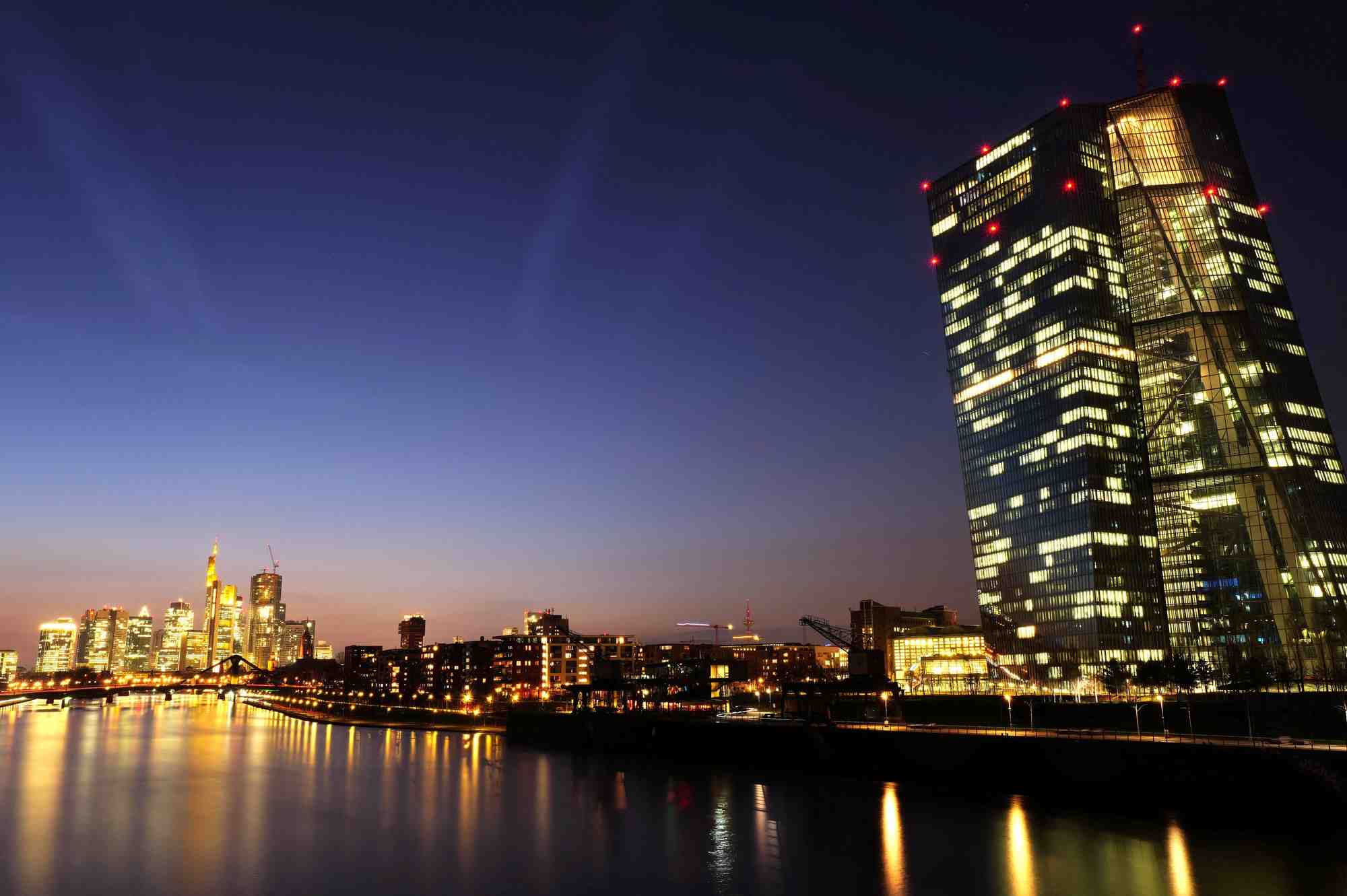 Le quartier financier de francfort