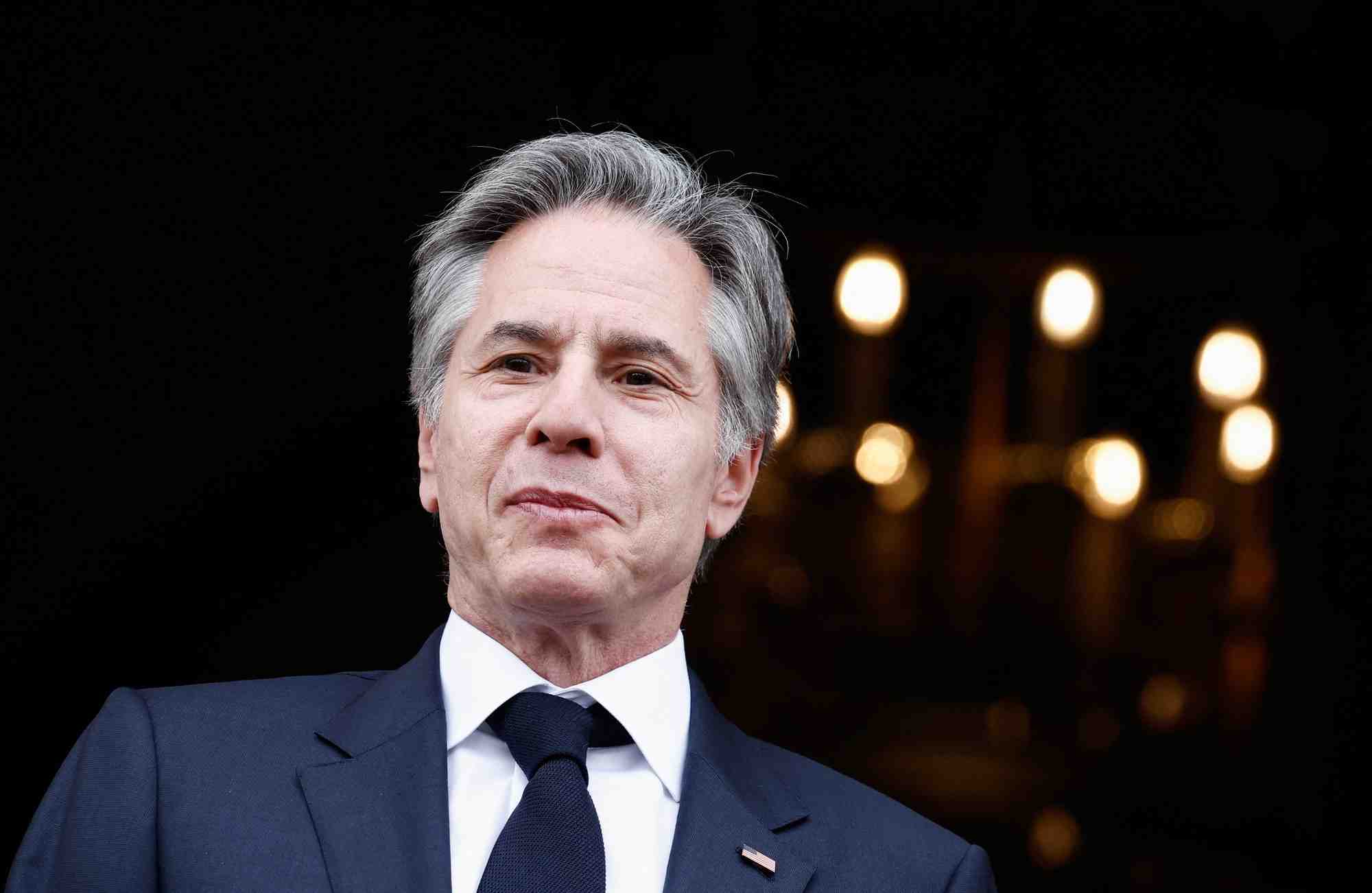 Le secretaire d'etat americain antony blinken en visite a paris