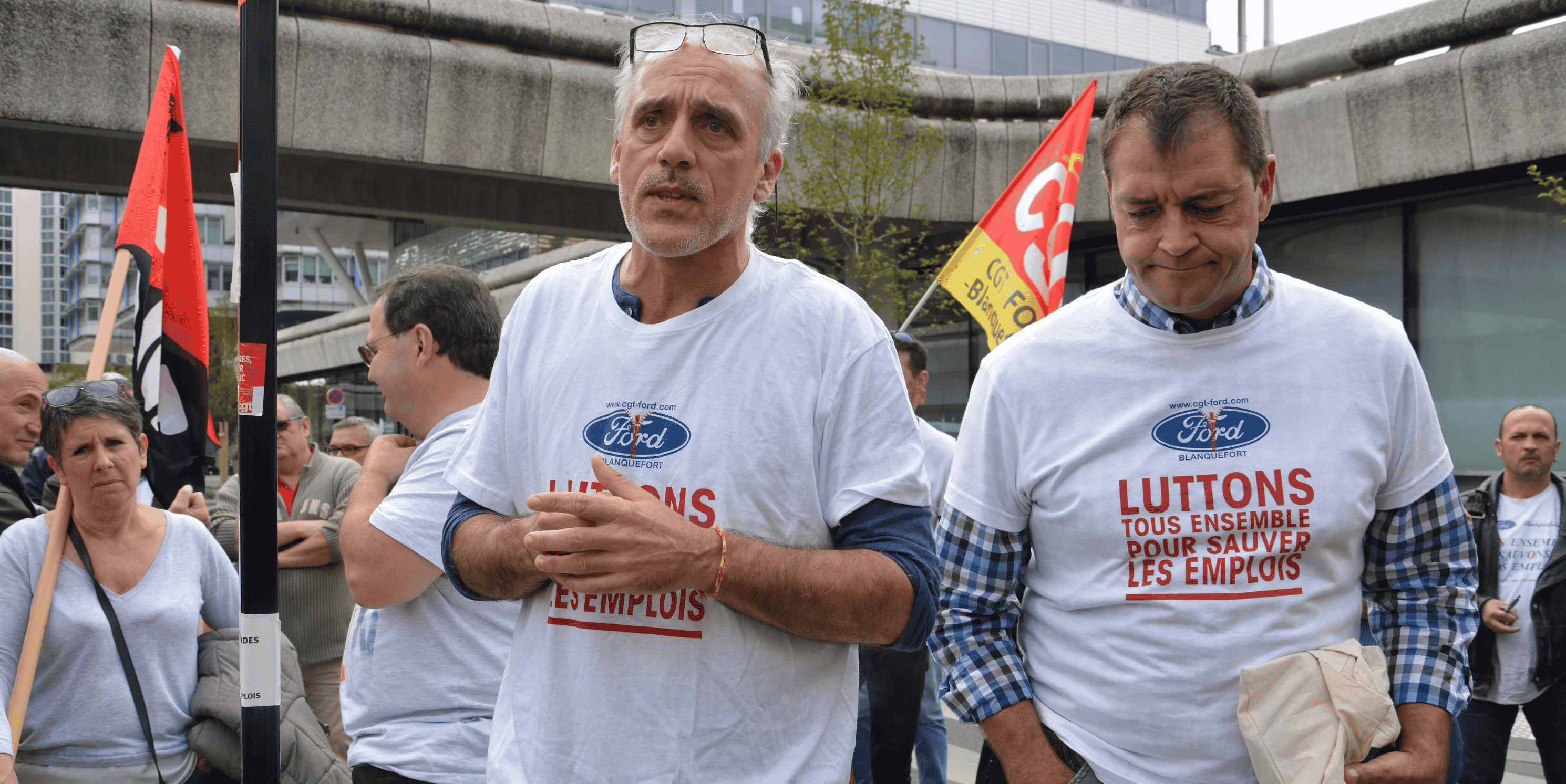 Philippe Poutou et Gilles Lambersend