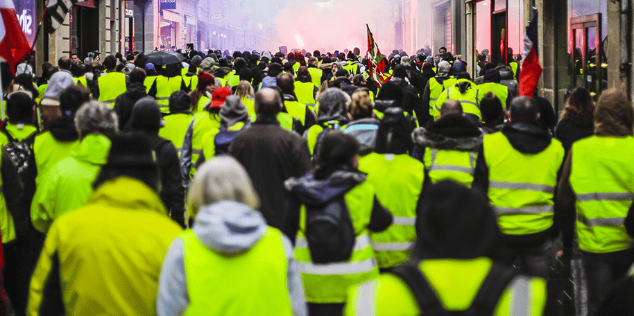 Gilets jaunes rue Sainte-Catherine