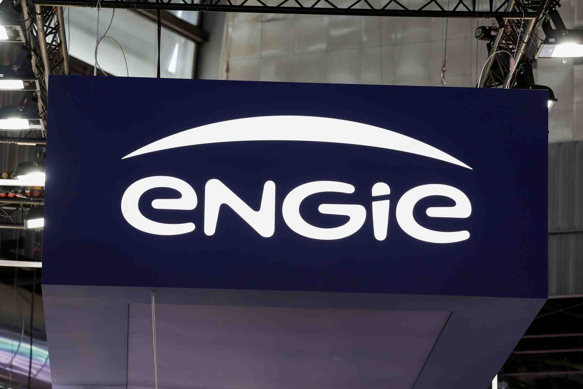 Le logo d'engie lors de la conference viva technology a paris