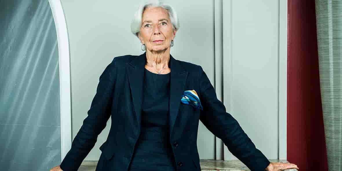 La présidente de la Banque centrale européenne à son domicile parisien, le 2 octobre.