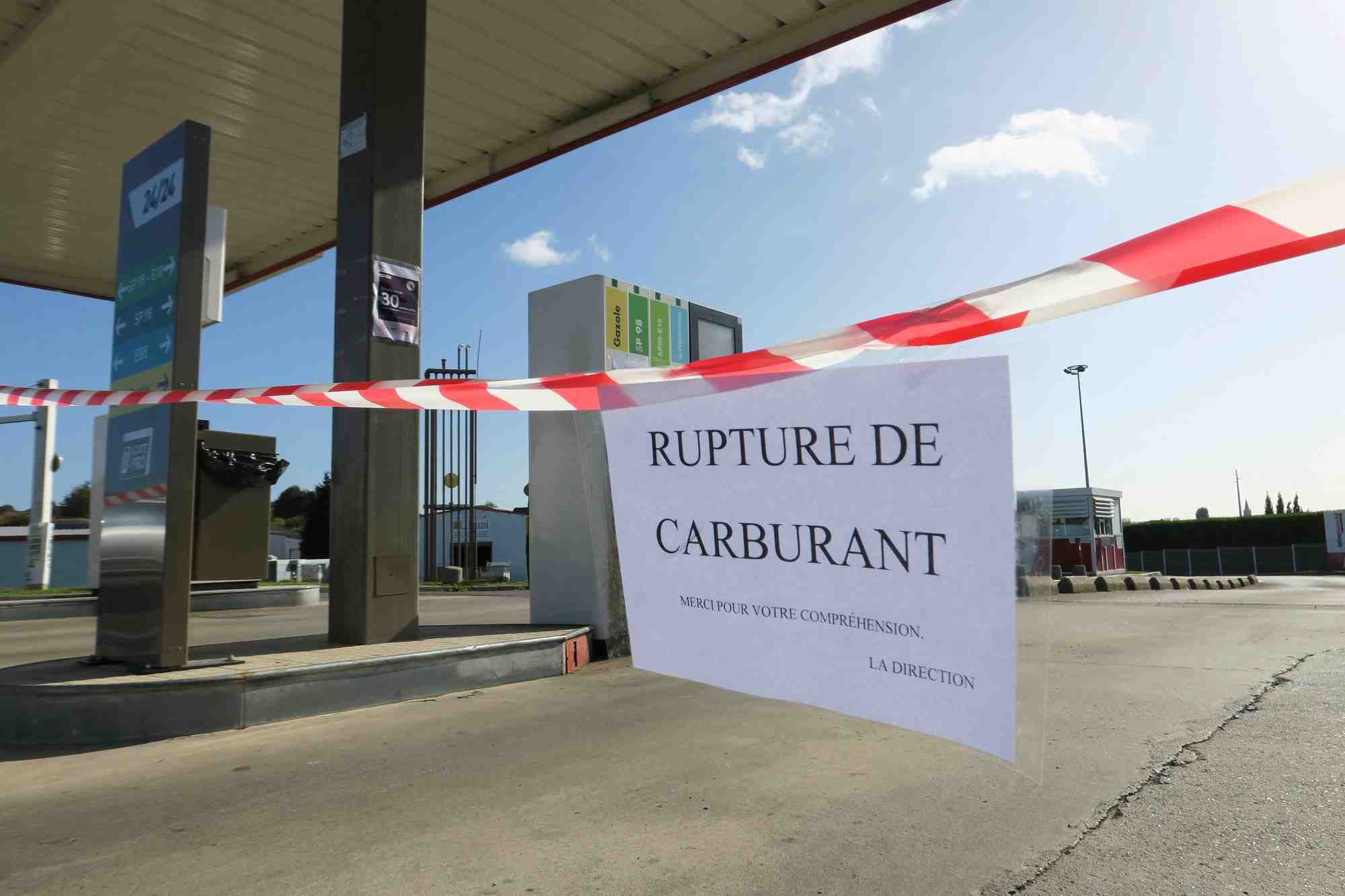 carburant, rupture, approvisionnement, essence