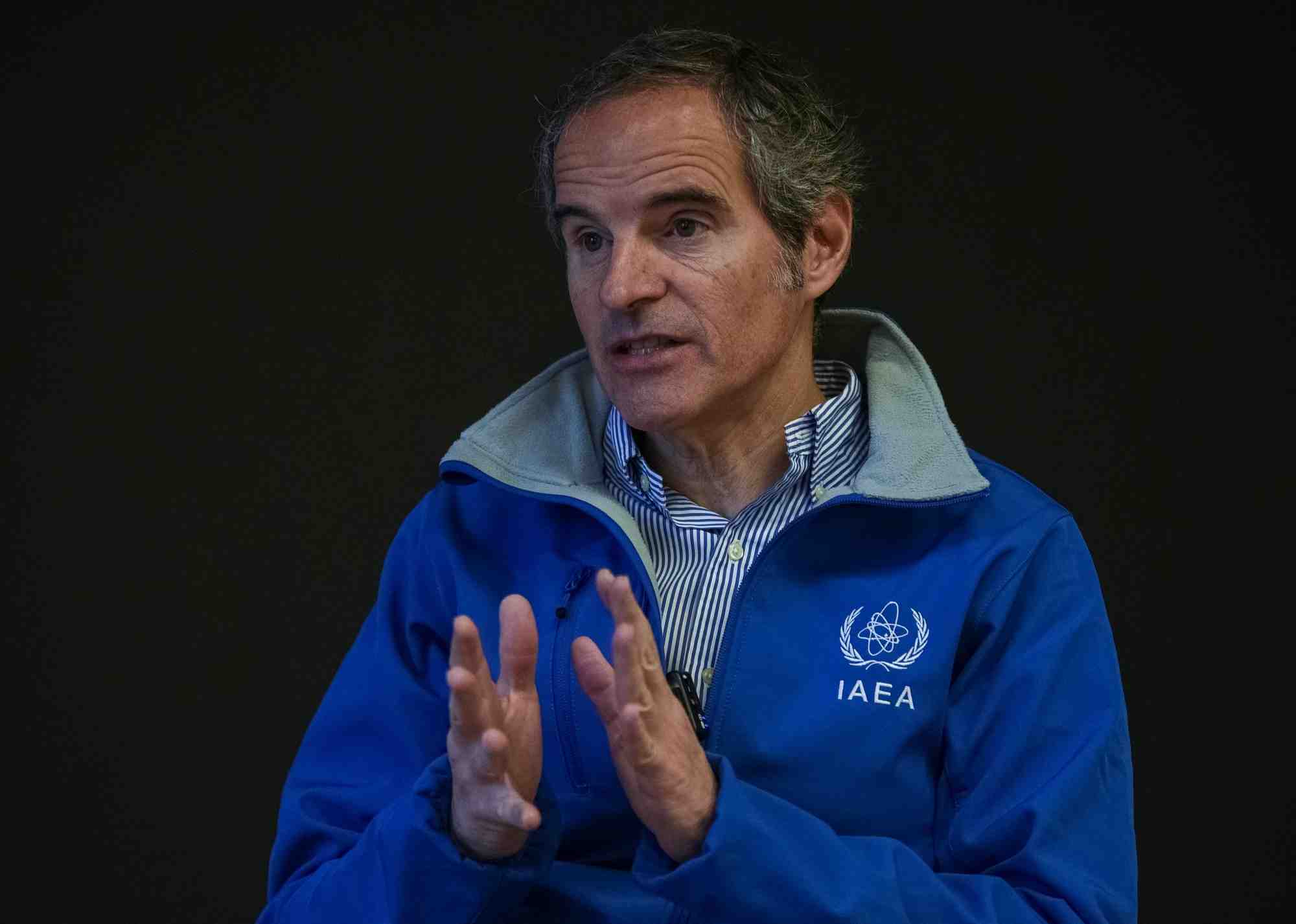 Le directeur general de l'agence internationale de l'energie atomique (aiea), rafael grossi