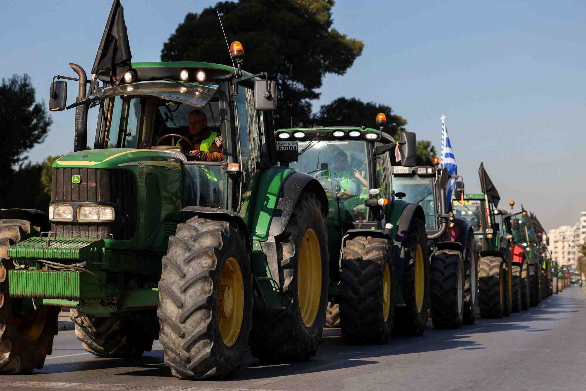 Manifestation des agriculteurs en grece