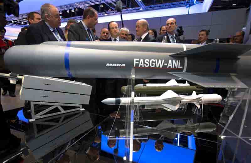 Bond des exportations françaises d'armement vers le Golfe en 2013