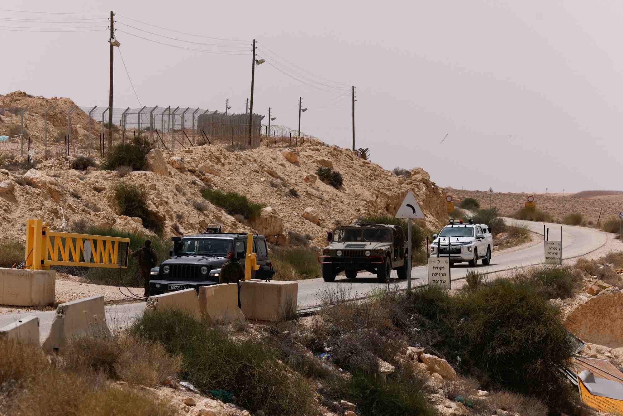 Un incident de securite signale pres de la frontiere sud d'israel avec l'egypte, en israel