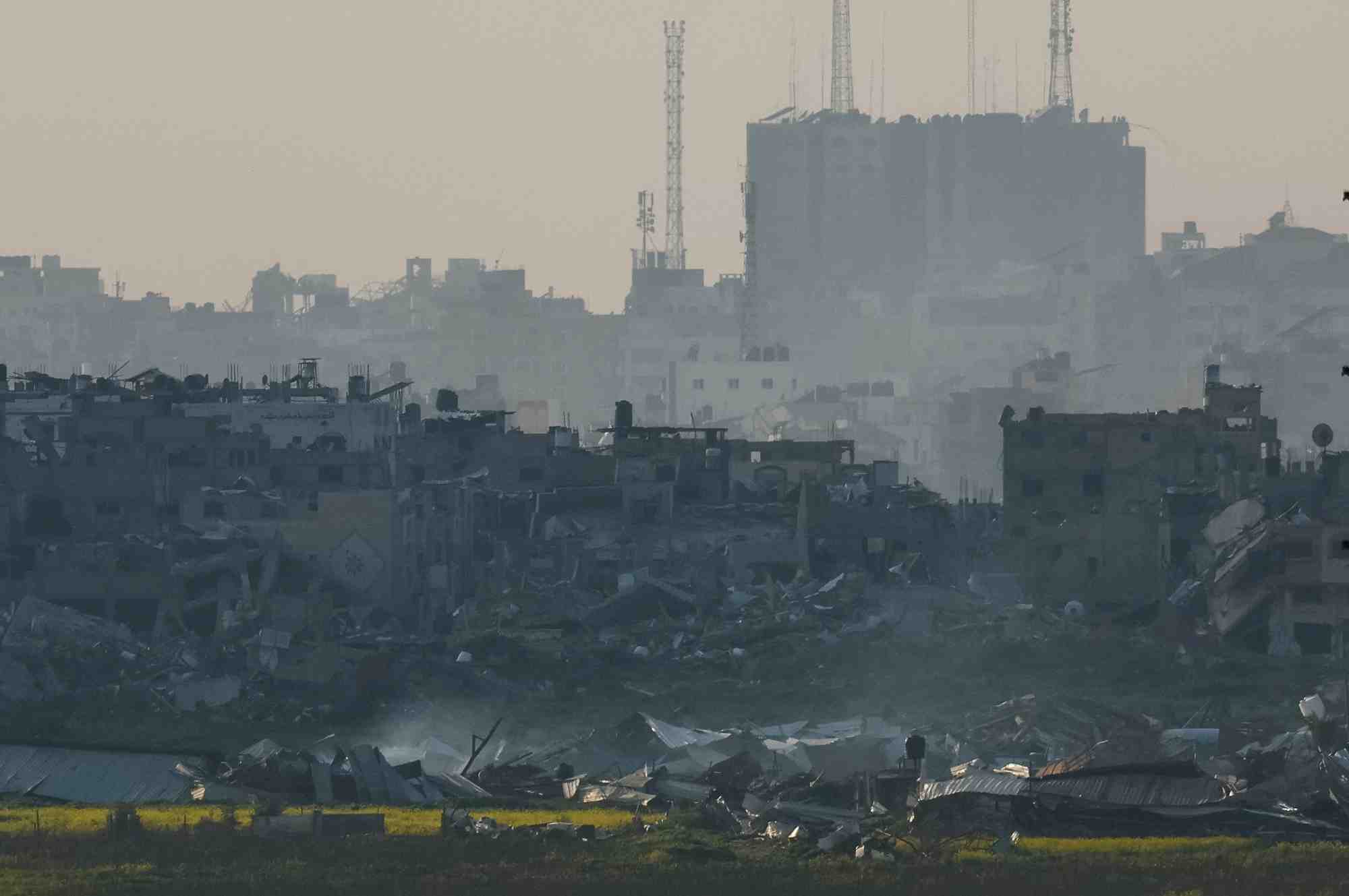 Des batiments en ruine a gaza des frappes militaires israeliennes