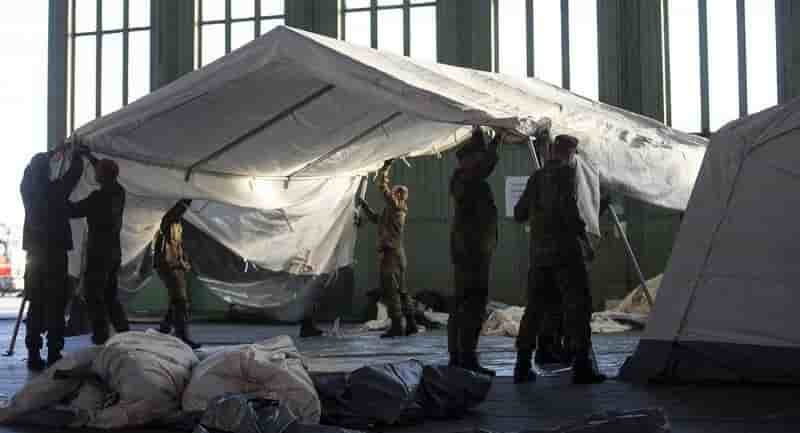 Echauffourees a berlin dans un centre d'accueil de refugies