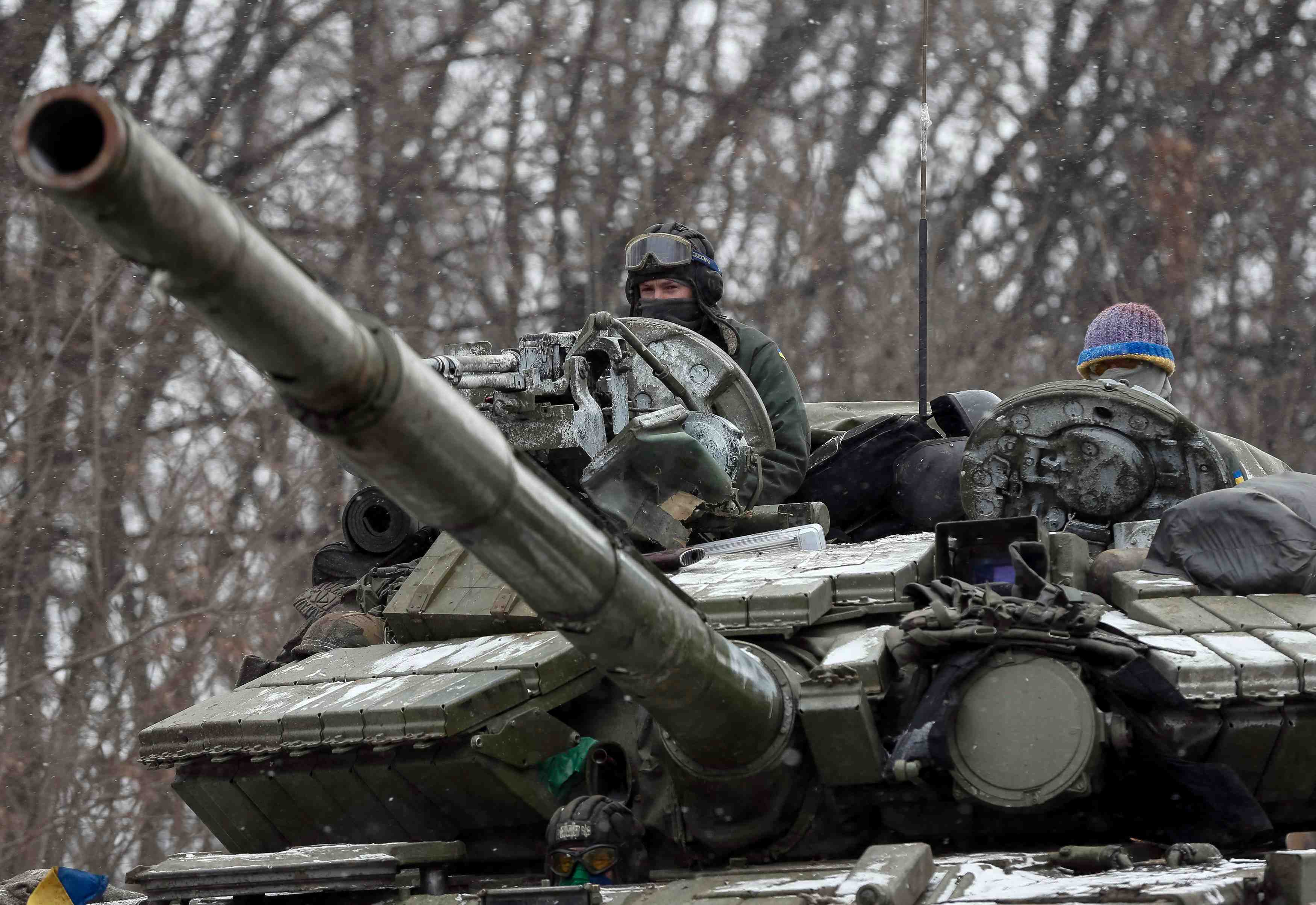 Combats a debaltseve, dans l'est de l'ukraine