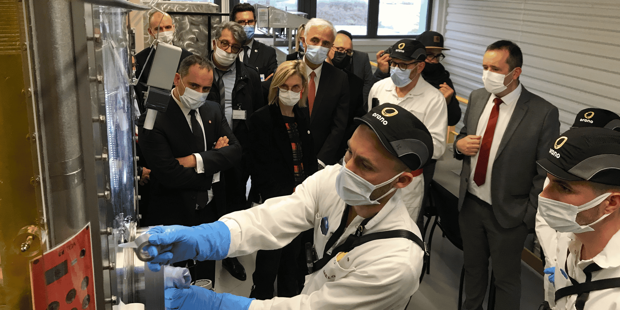 La ministre déléguée à l'Industrie Agnès Pannier-Runacher était en visite sur le site Orano Melox (Gard) le 14 mars 2022.