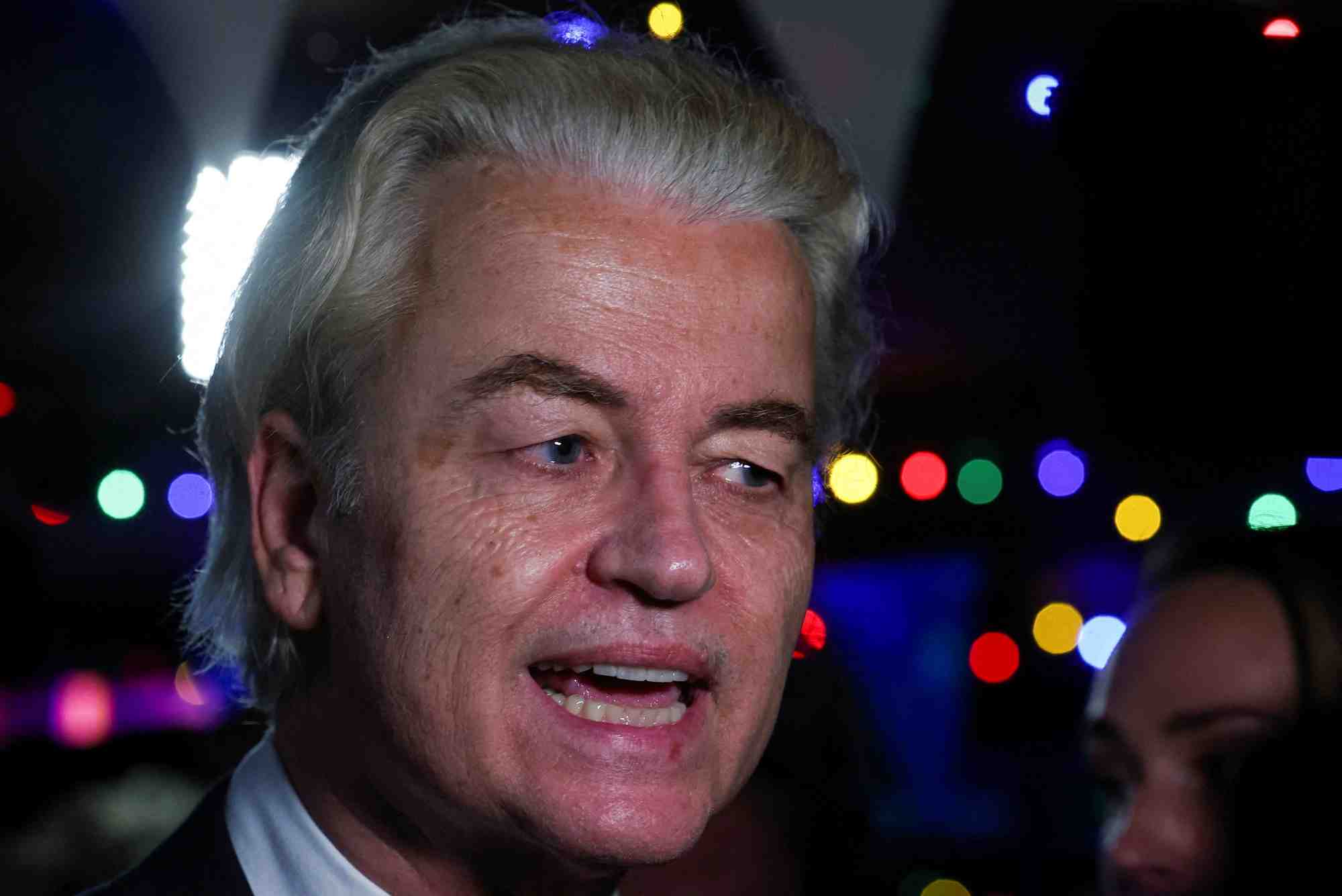 L'homme politique neerlandais d'extreme-droite geert wilders