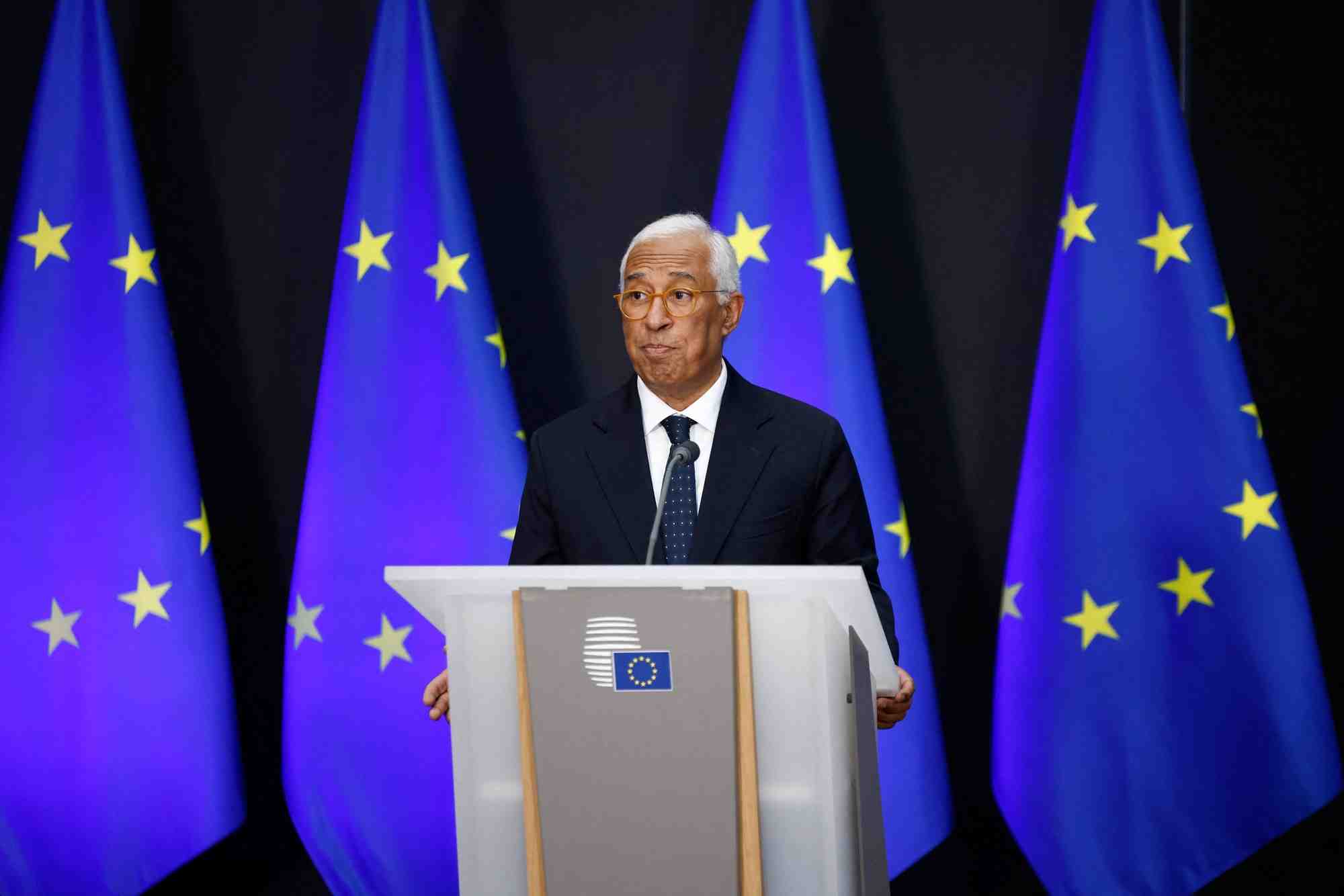 Ceremonie de passation de la presidence du conseil europeen a bruxelles