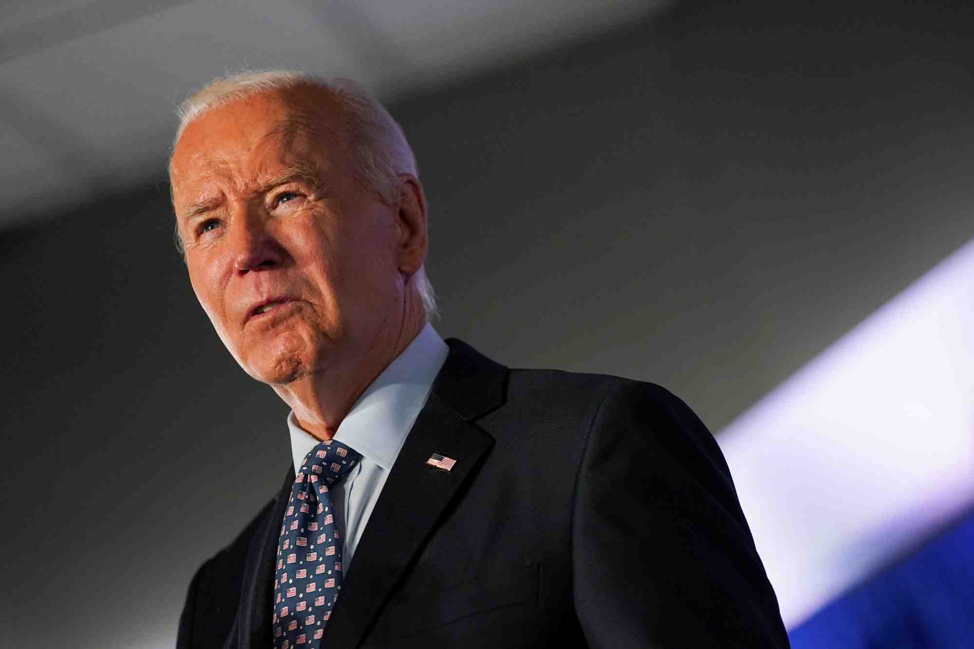 Le president americain joe biden en visite a philadelphie