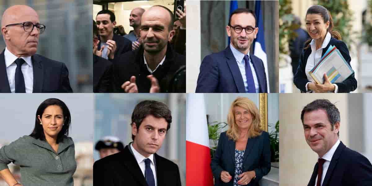 Eric Ciotti est candidat à Nice, Manuel Bompard à Marseille, Thomas Cazenave à Bordeaux, Sabrina Agresti-Roubache à Marseille, Sarah El Haïry à Nantes, Garbiel Attal dans les Hauts-de-Seine, Dominique Faure à Toulouse et Olivier Véran à Grenoble.