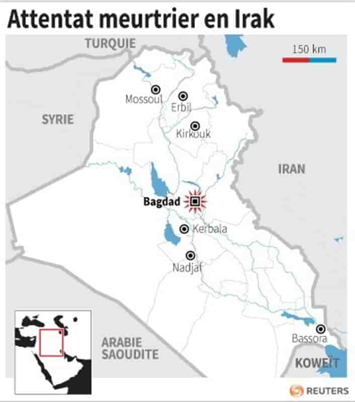 Deux bombes font 17 morts dans l'est de Bagdad