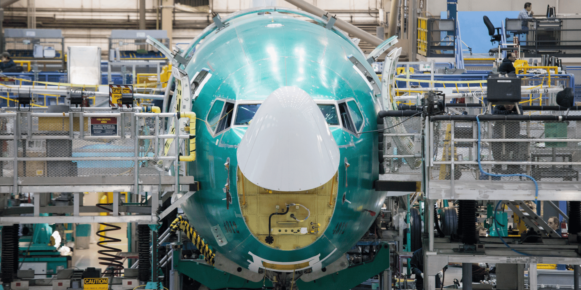 Aéronautique, chaîne d'assemblage, Boeing, 737, Renton, Washington, avion,