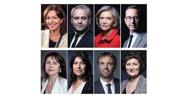 Anne Hidalgo (Maire de Paris), Xavier Bertrand (Président de la Région Hauts-de- France), Valérie Pécresse (Présidente de la Région Île-de-France), Bruno Retailleau (Président du groupe LR au Sénat), Carole Delga (Présidente de la Région Occitanie), Michèle Rubirola (Première adjointe au maire de Marseille), Michaël Delafosse (Maire de Montpellier), Jeanne Barseghian (Maire de Strasbourg).
