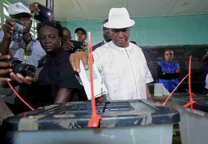 Le 2e tour de la presidentielle fixe au 26 decembre au liberia