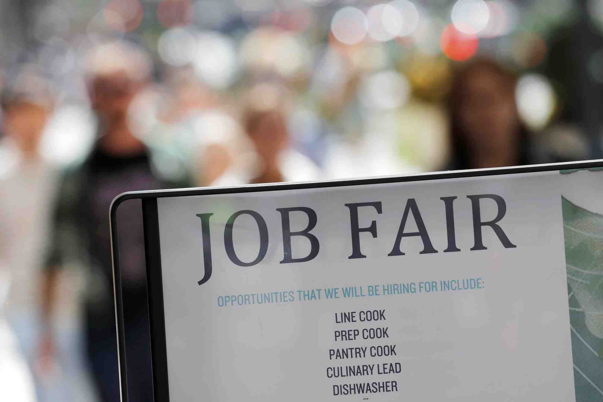 Un salon de l'emploi aux etats-unis