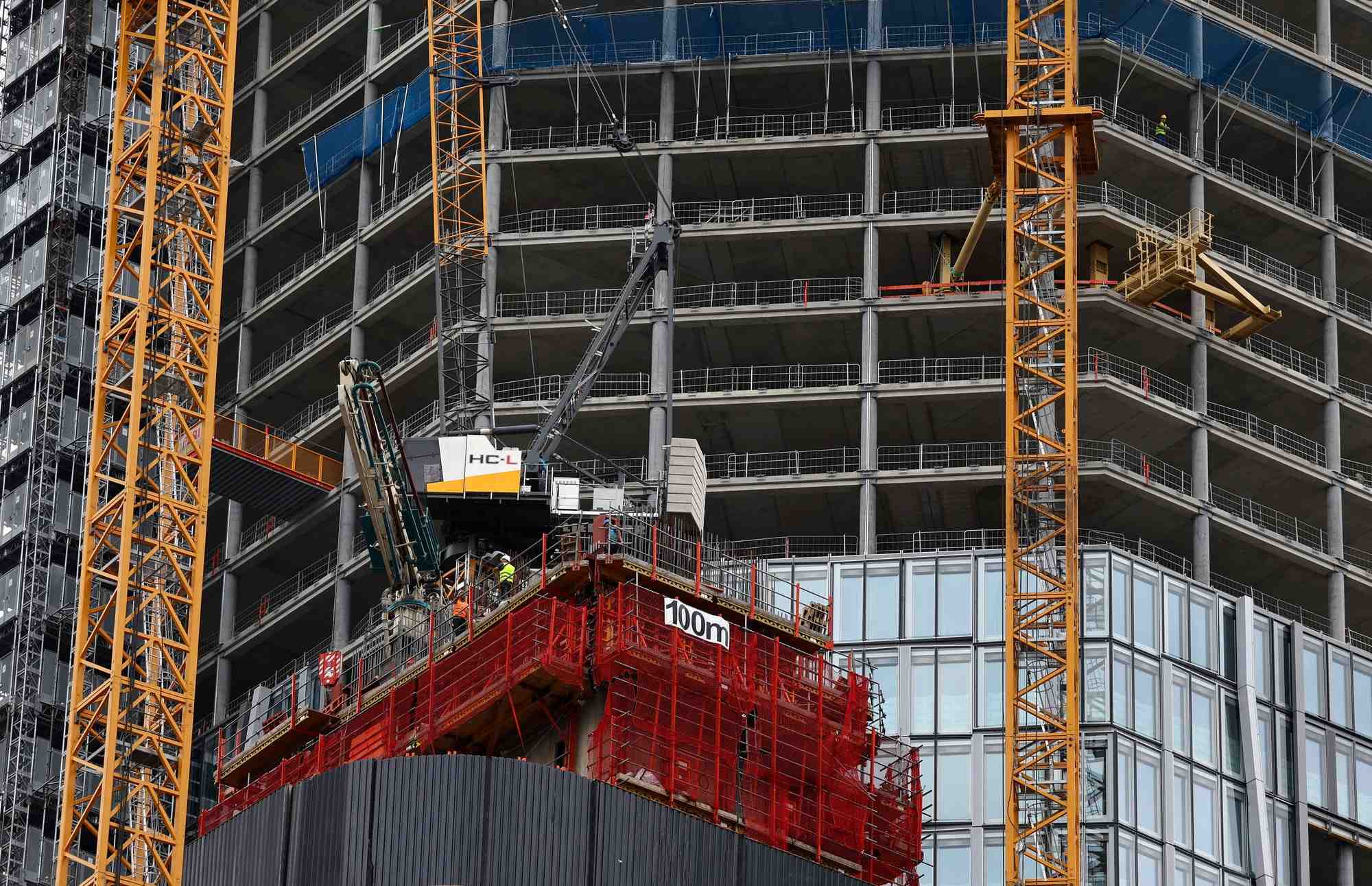 Chantiers de construction a francfort
