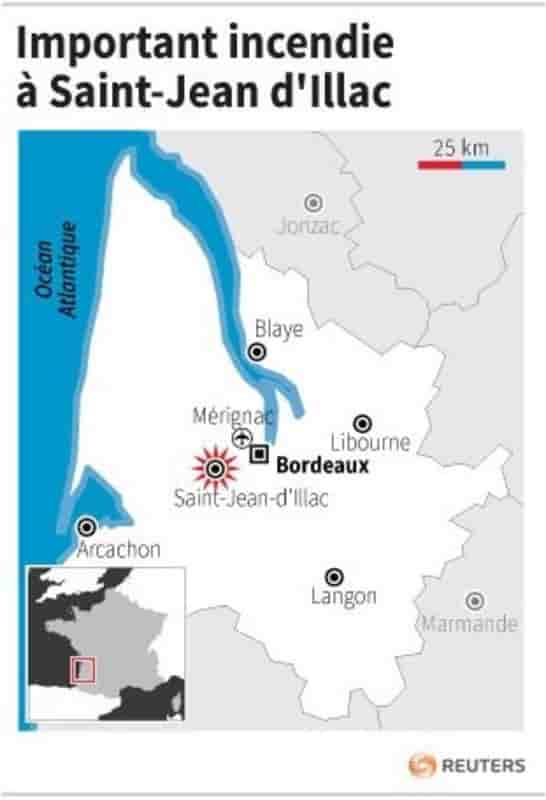 Important incendie a saint-jean d'illac