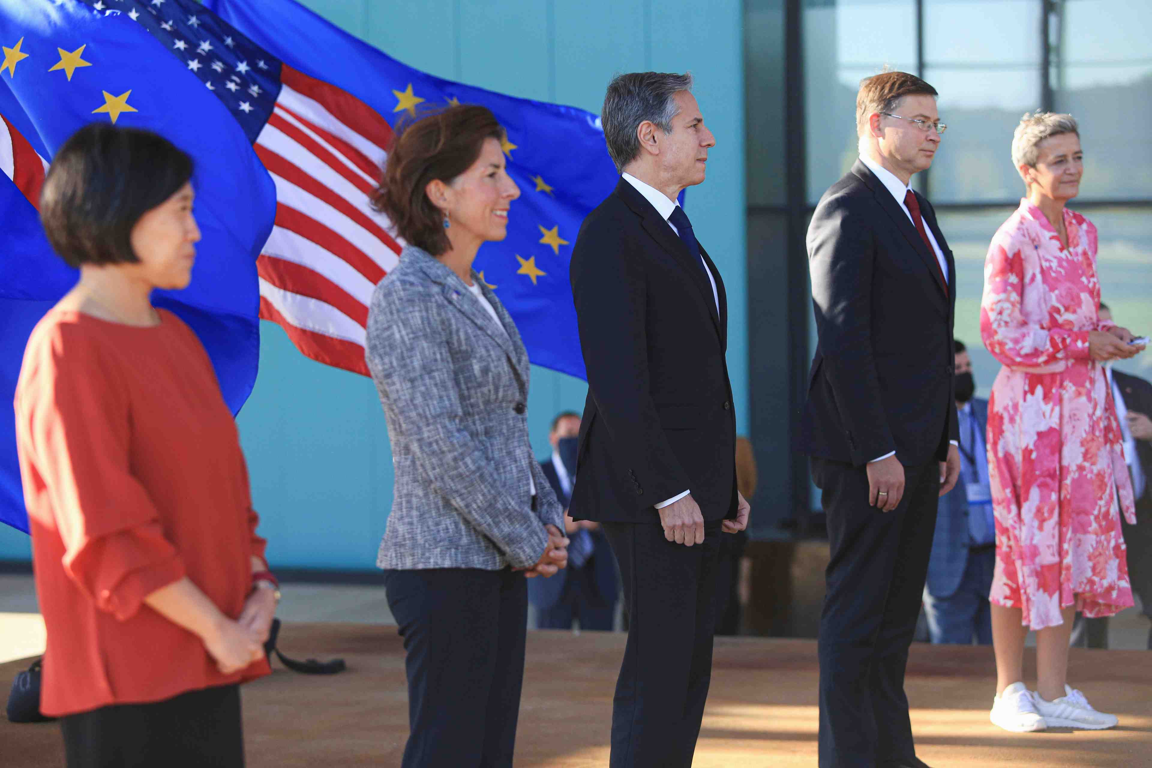 Usa et ue conviennent de collaborer sur les puces et a l'egard de la chine