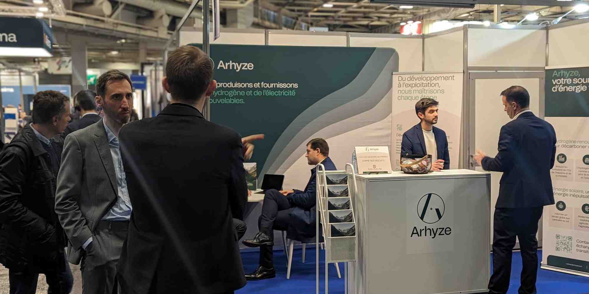 L'équipe d'Arhyze sur le salon Hyvolution Paris en 2024.
