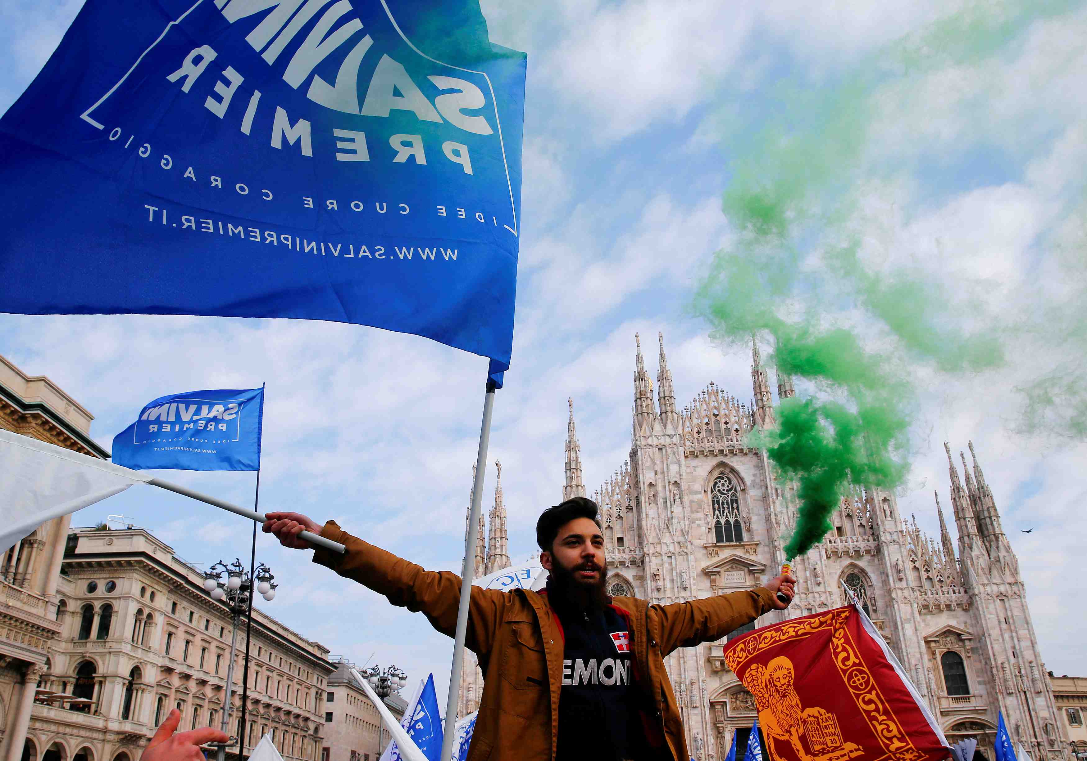 Italie: rassemblements anti-immigration avant les legislatives