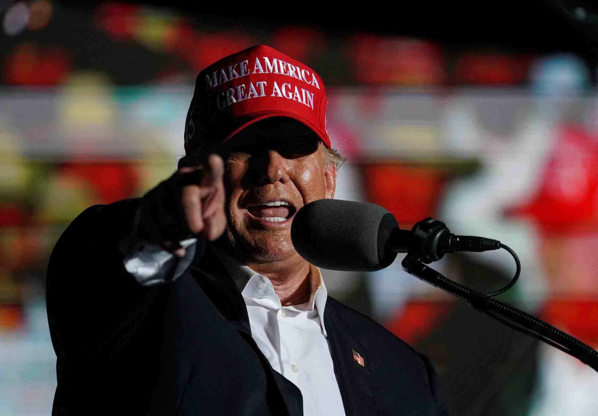 Photo d'archives :  rassemblement de trump au texas