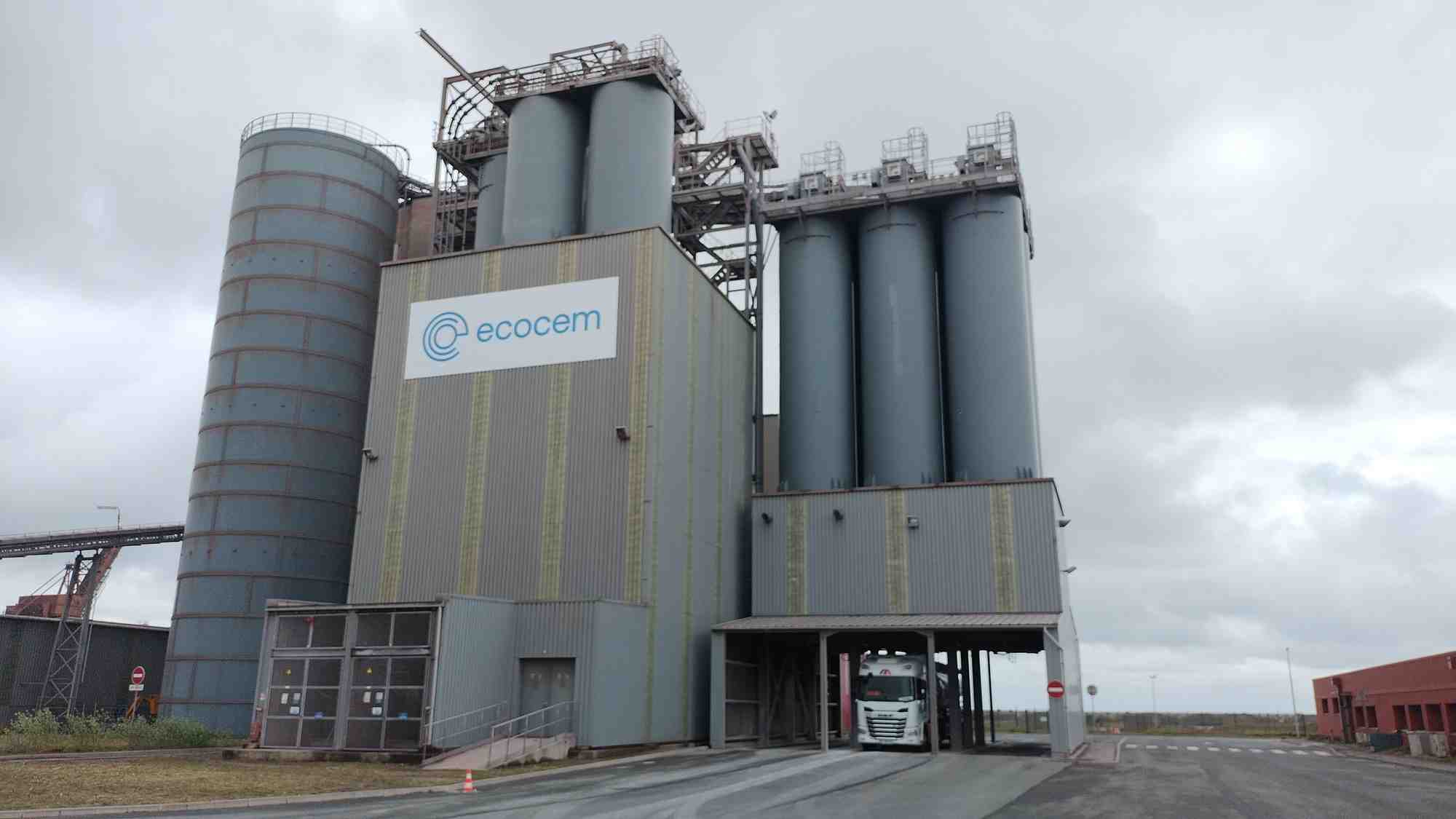 L'usine d'Ecocem à Dunkerque.