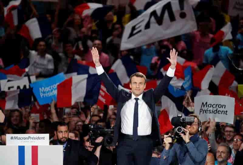 Macron devant le pen, melenchon et fillon au 1er tour, selon un sondage ifop