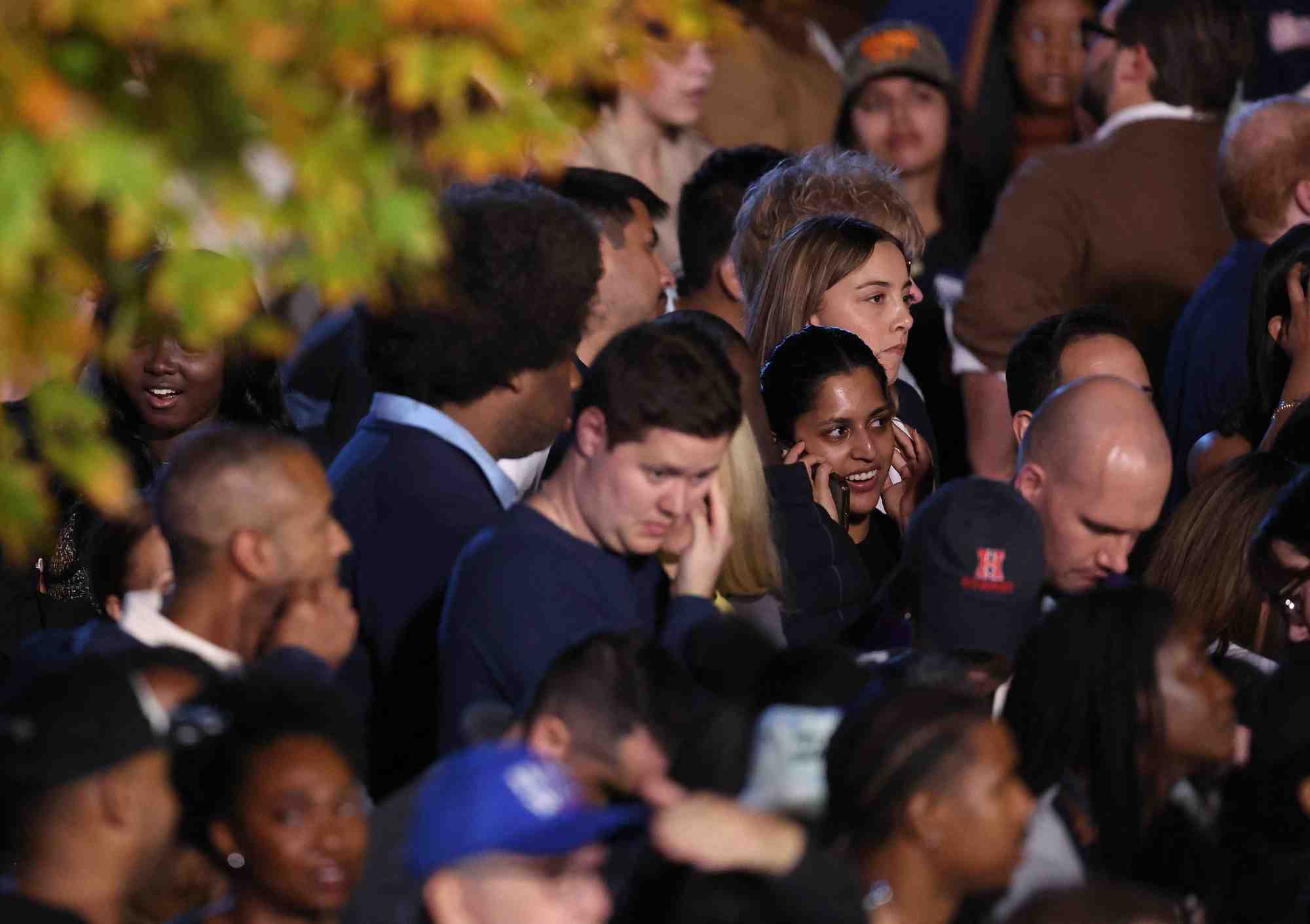 Des participants a l'evenement organise par kamala harris a l'universite howard, a washington