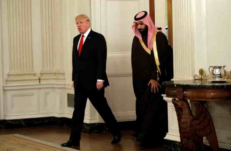Riyad salue un "tournant historique" apres un entretien avec trump