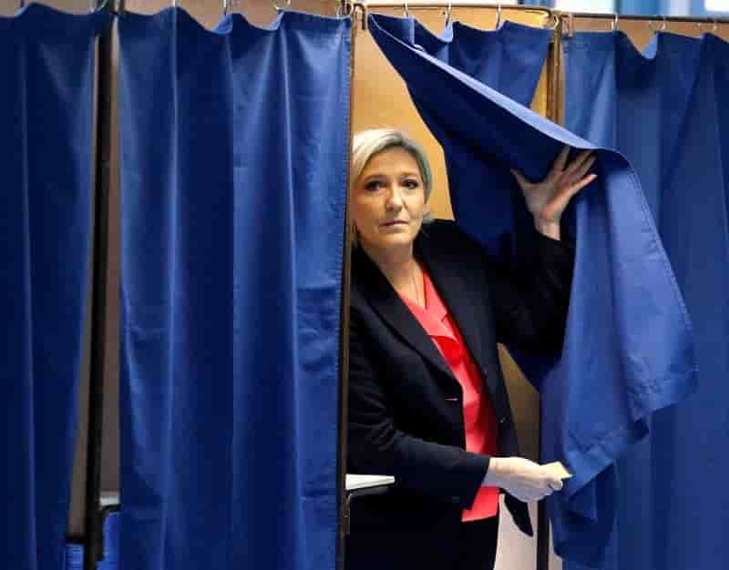 Marine le pen tente de contenir les rancoeurs jusqu'a dimanche
