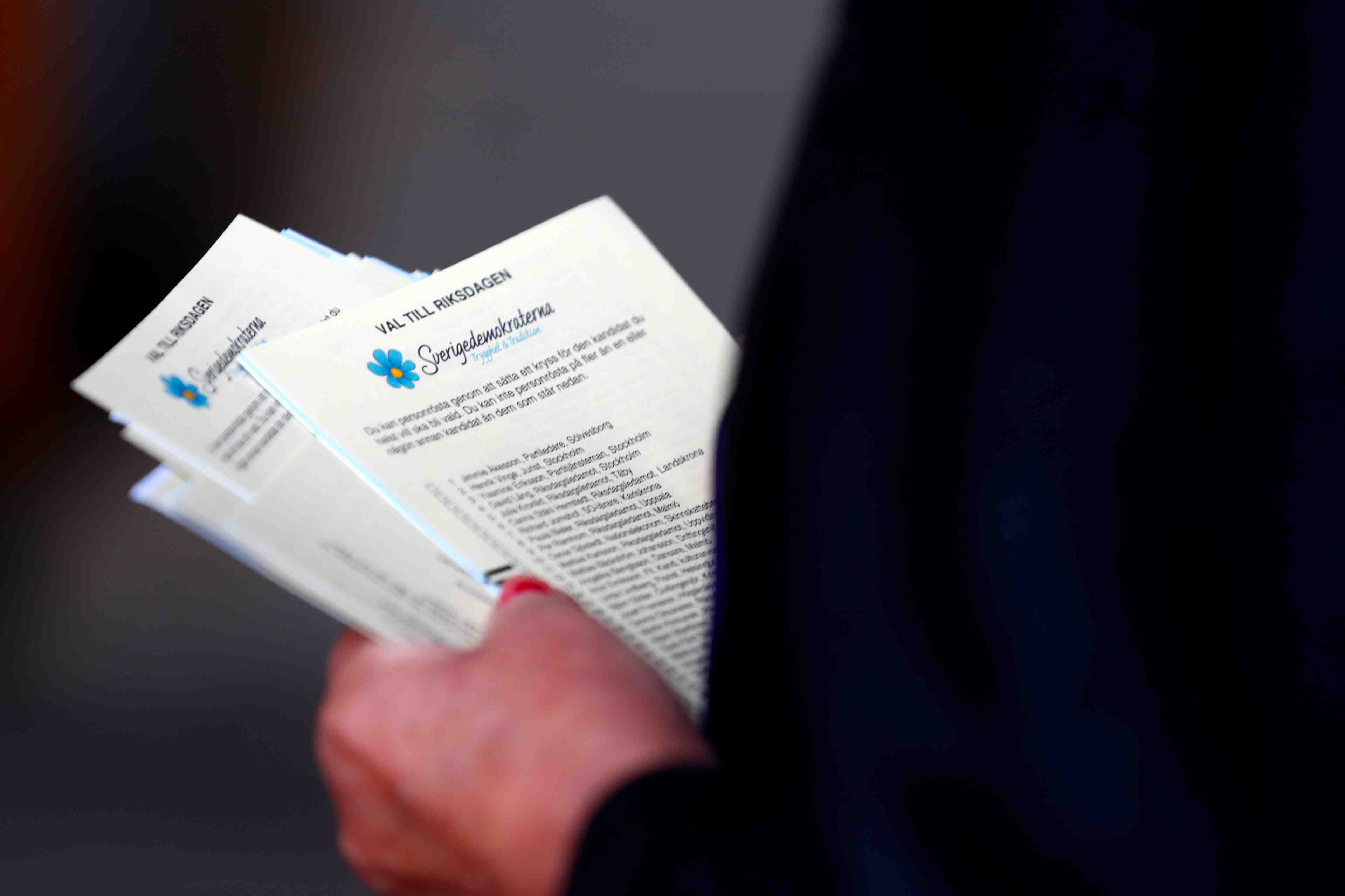 En suede, l'extreme droite pourrait sortir renforcee des legislatives
