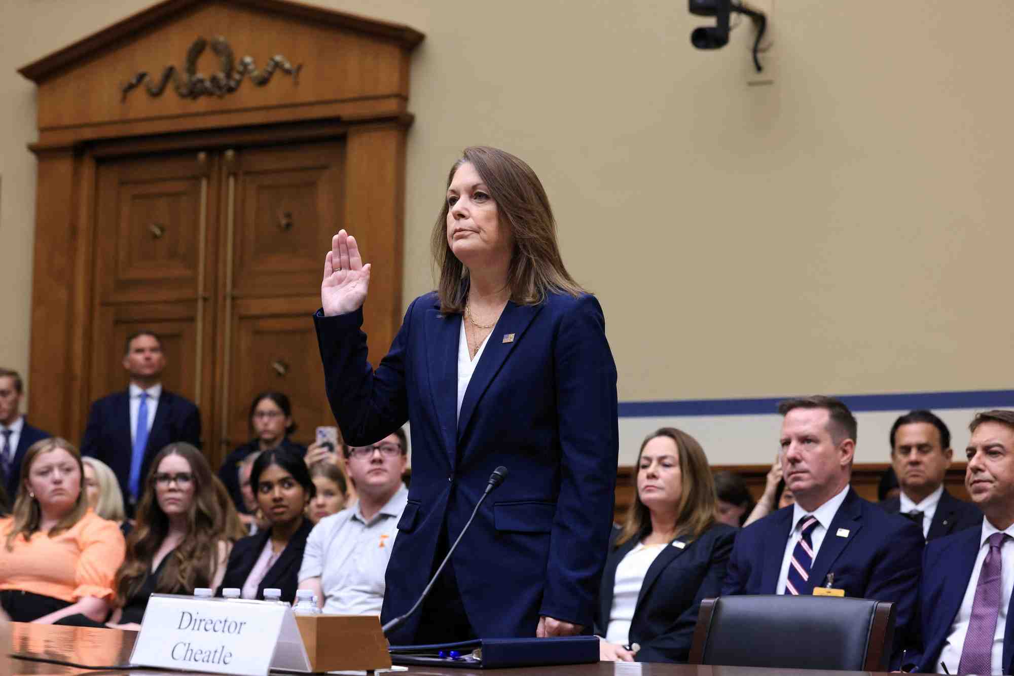 La directrice du secret service americain, kimberly cheatle