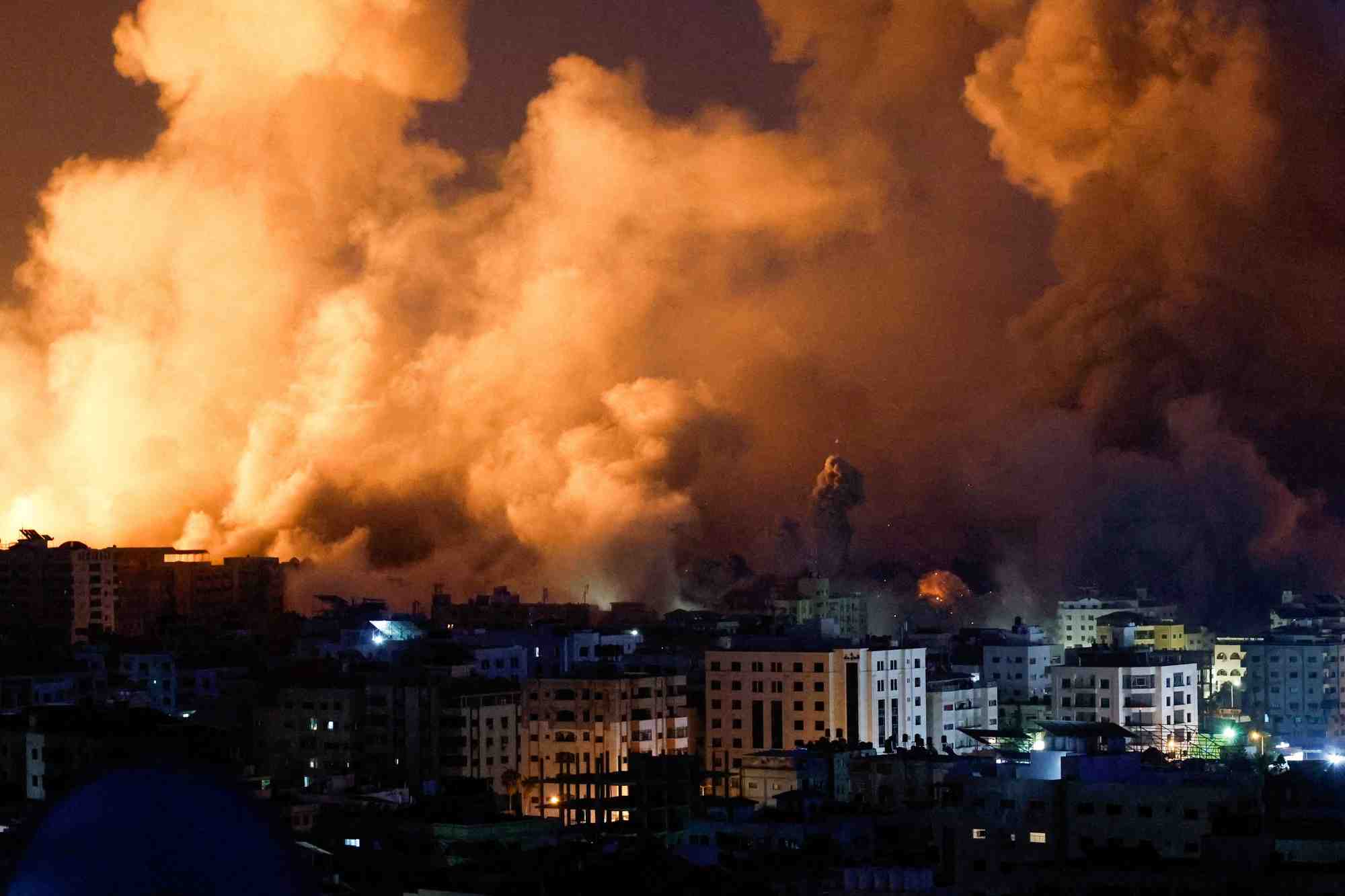 Des frappes israeliennes a gaza