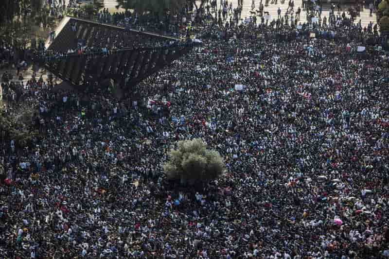 Manifestation d'immigrés africains en Israël