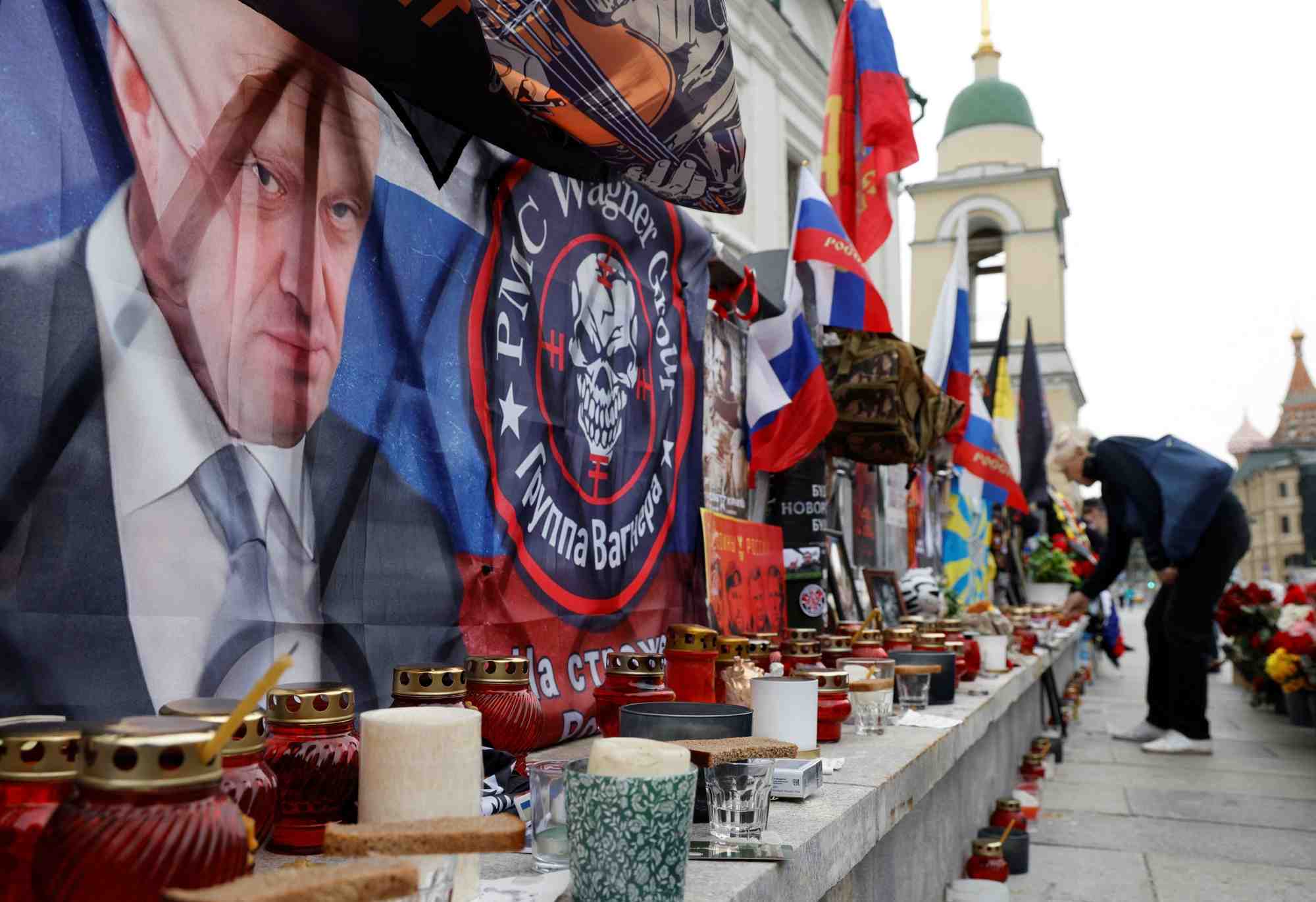 Un memorial pour evgueni prigojine a moscou
