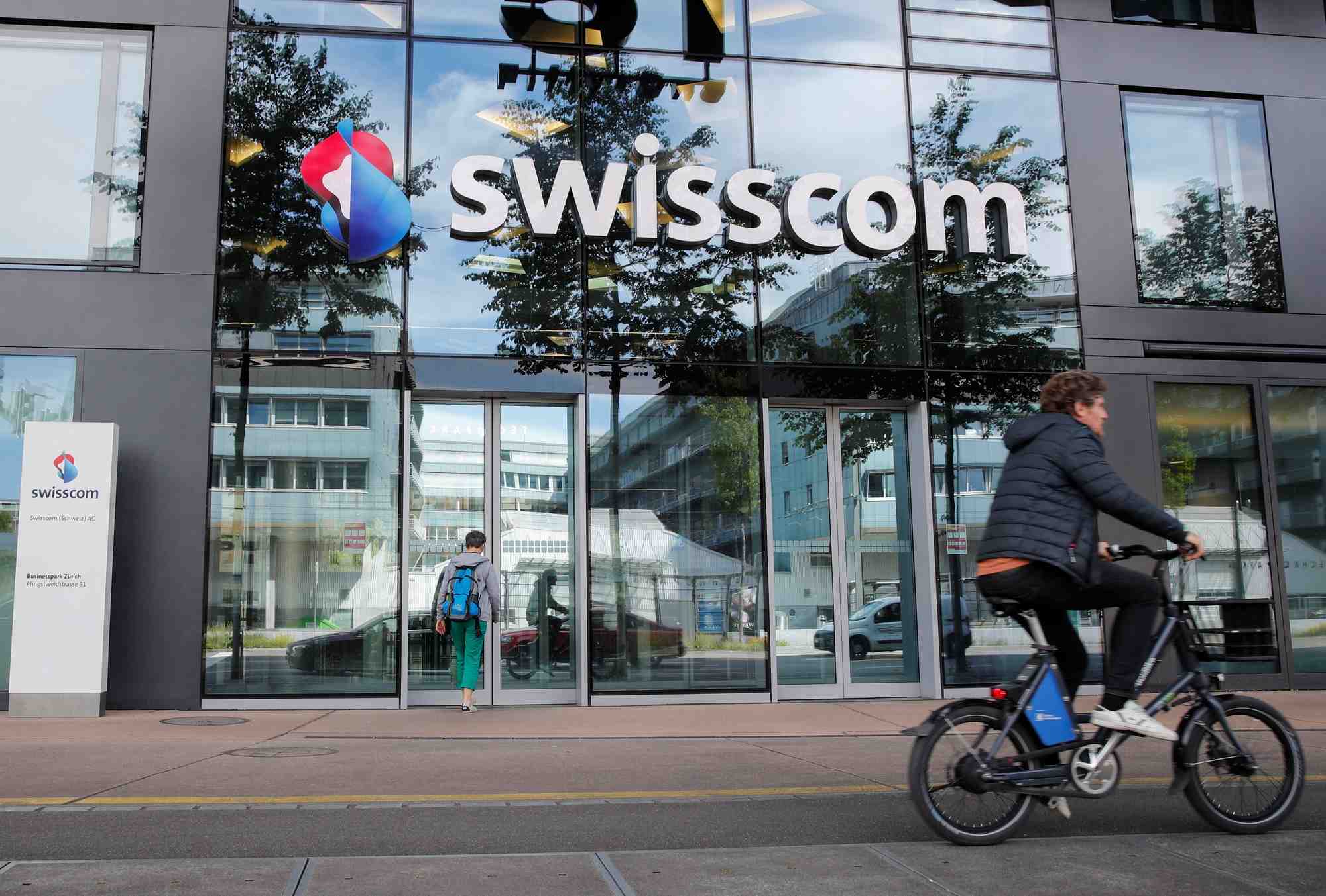 Le logo de swisscom a zurich