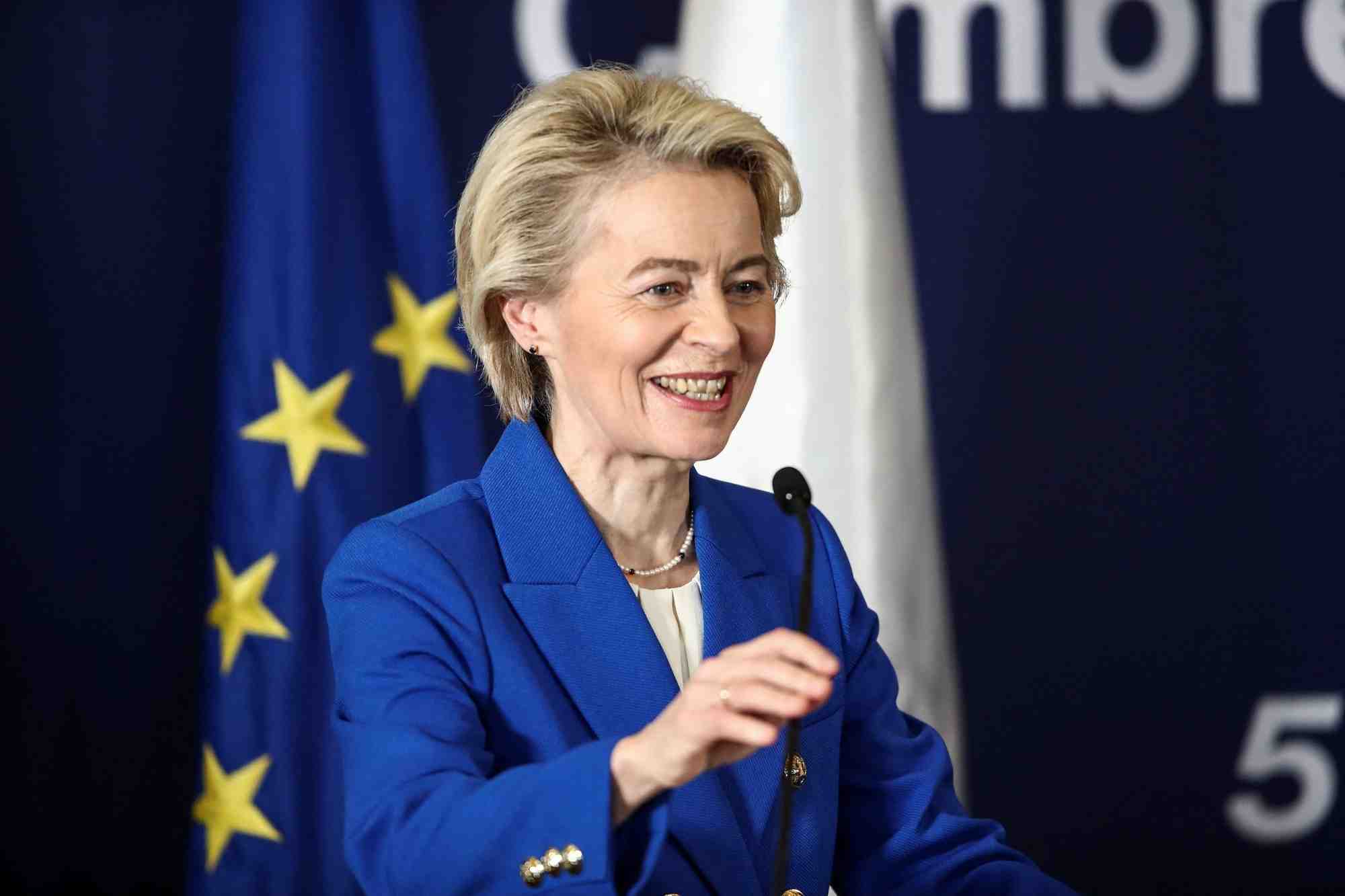 La presidente de la commission europeenne, ursula von der leyen