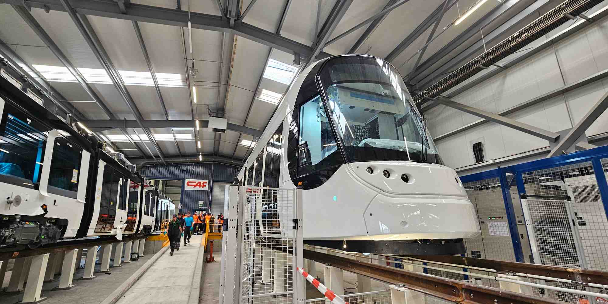 CAF veut atteindre une capacité de plus de 250 voitures de tramway par an.