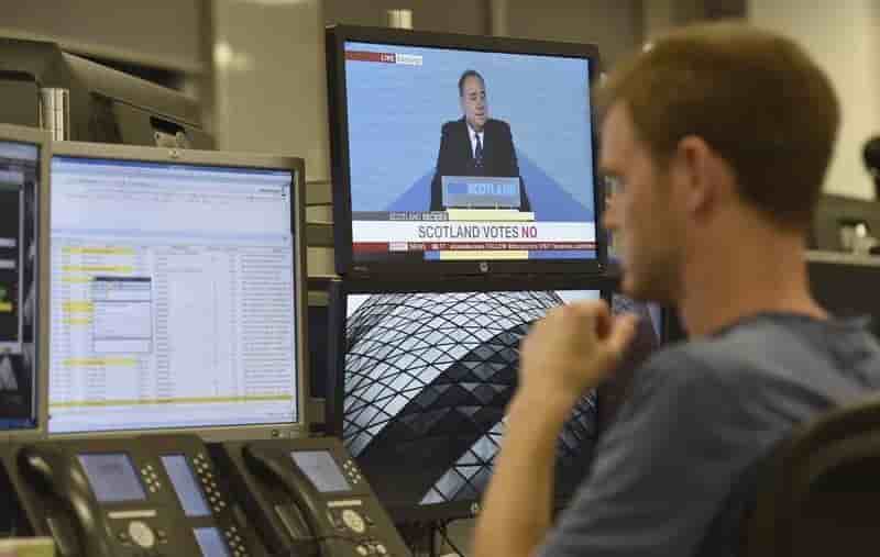 Les marchés financiers britanniques soulagés après le non écossais