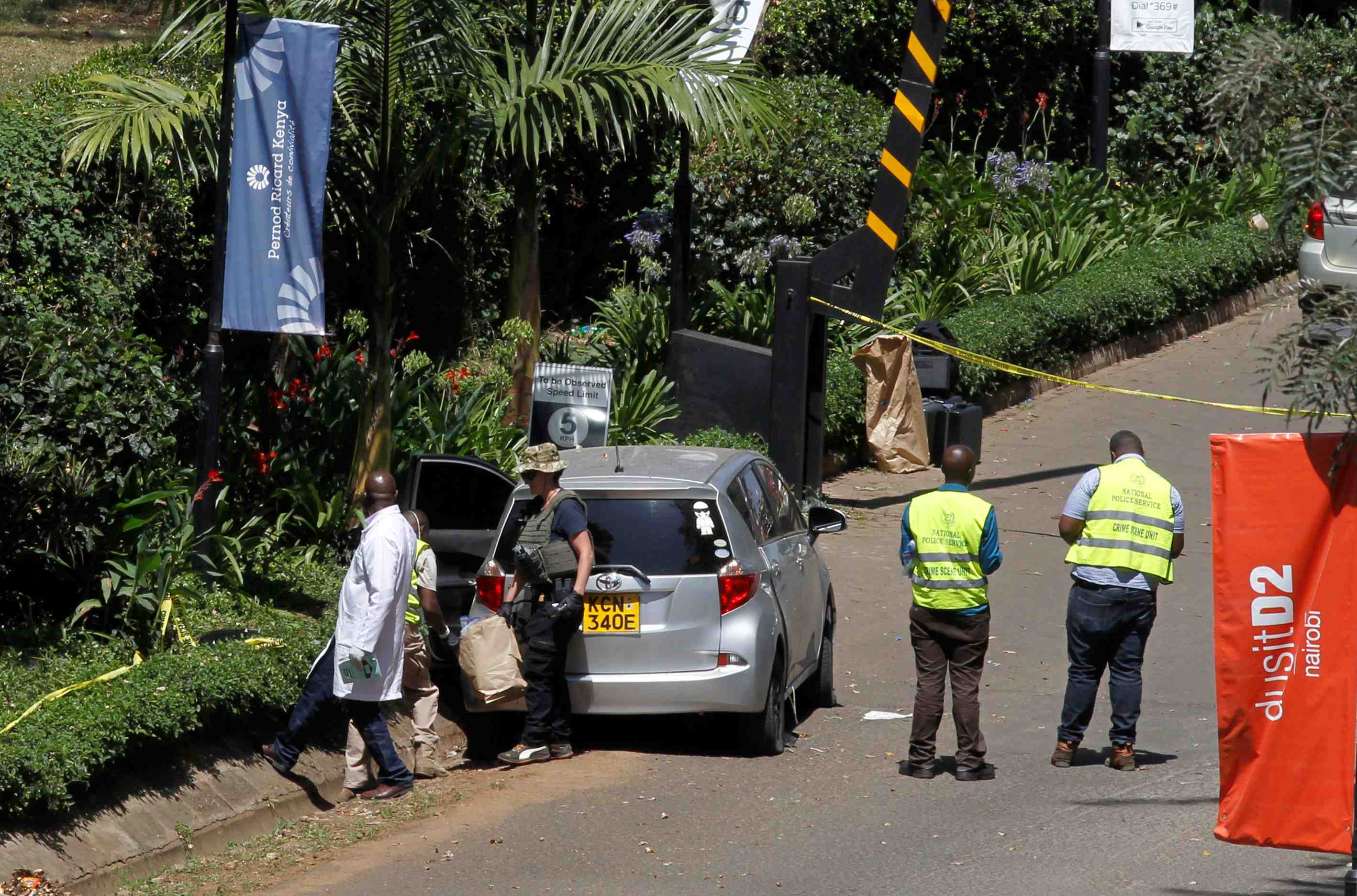 Neuf personnes arretees apres l'attentat de nairobi