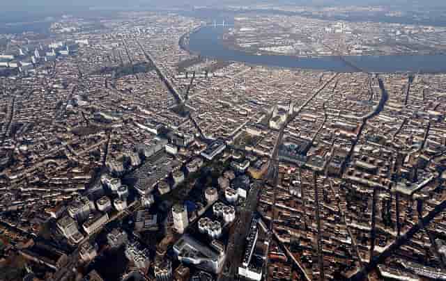 Bordeaux vue aérienne