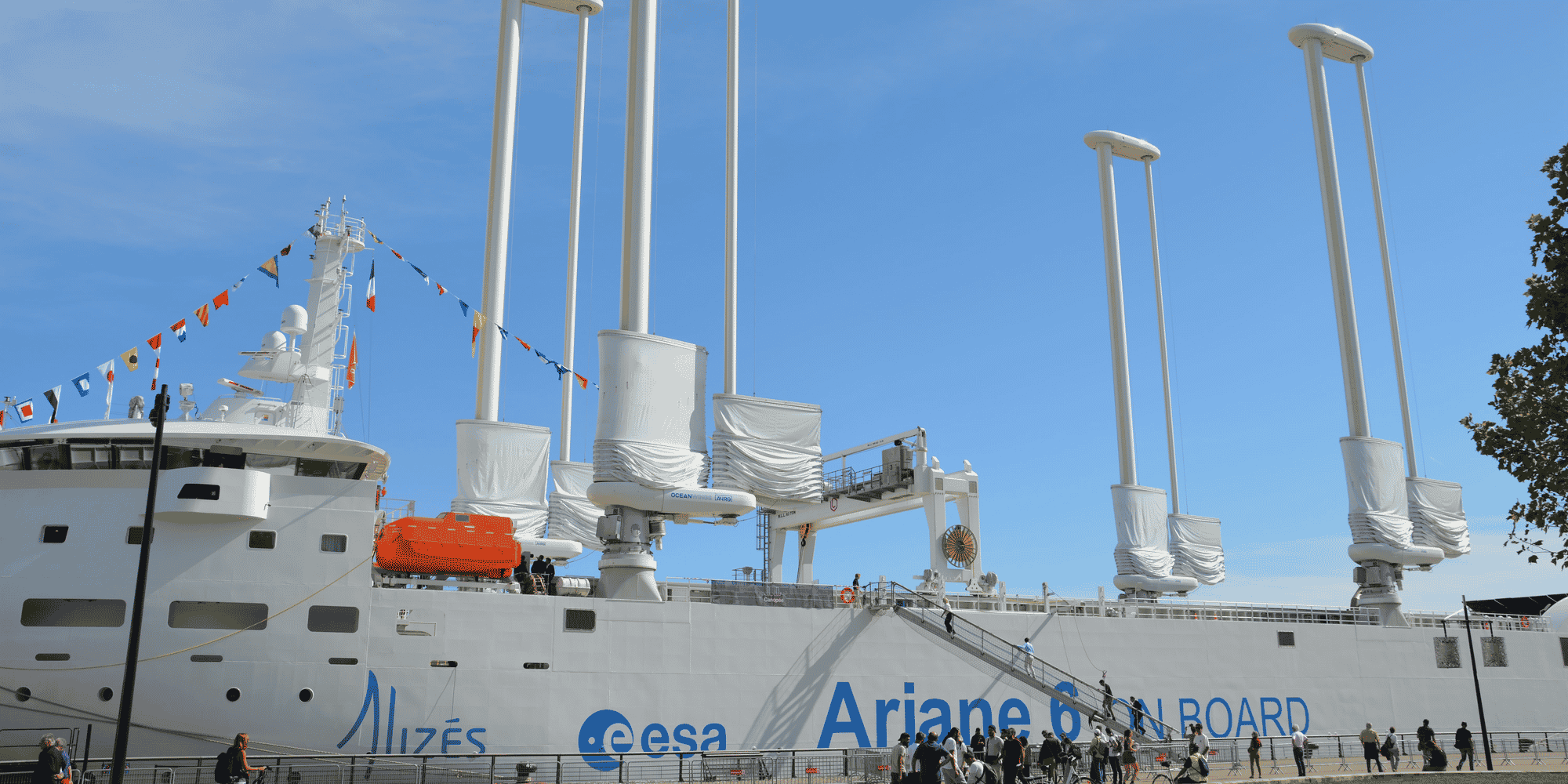 Le cargo à voiles Canopée a fait escale à Bordeaux du 3 au 6 octobre 2023.