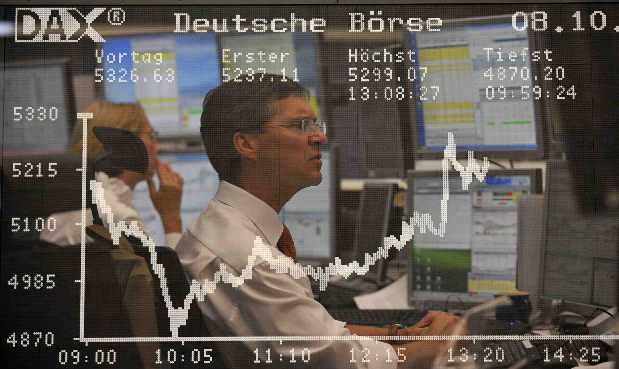 Les bourses europeennes en nette baisse