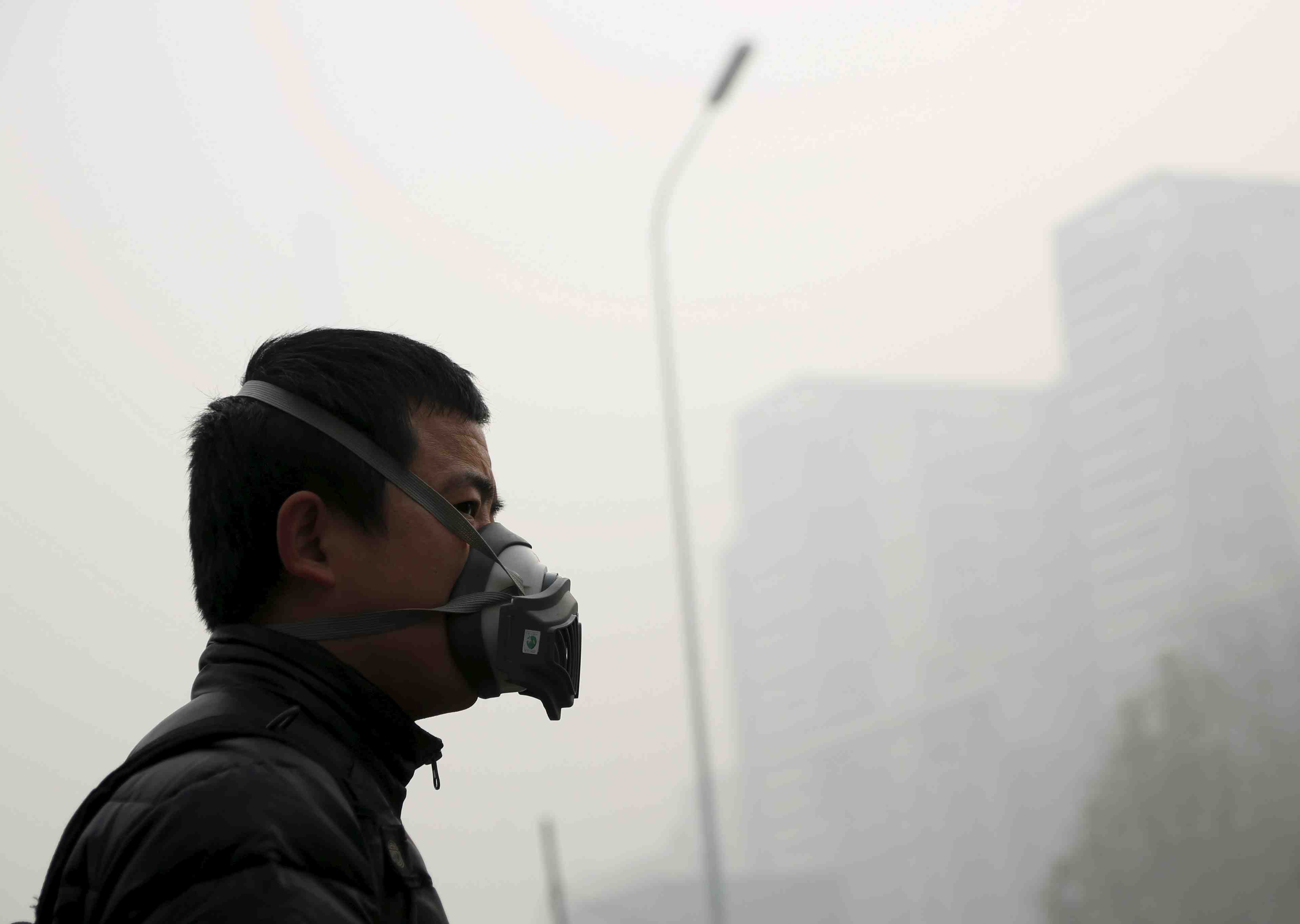 La region de pekin en alerte pollution "orange"